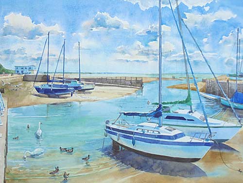Painting by watercolour artist Elaine Reed